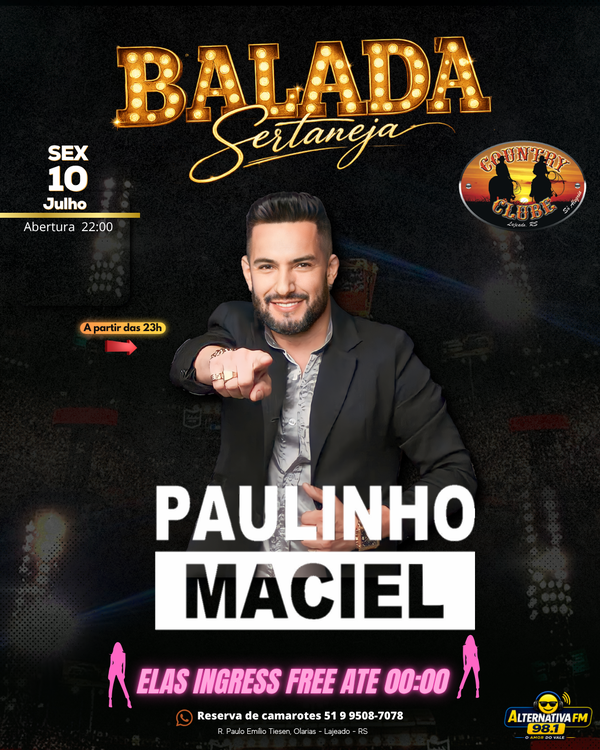 Sexta - Balada Sertaneja  Paulinho Maciel