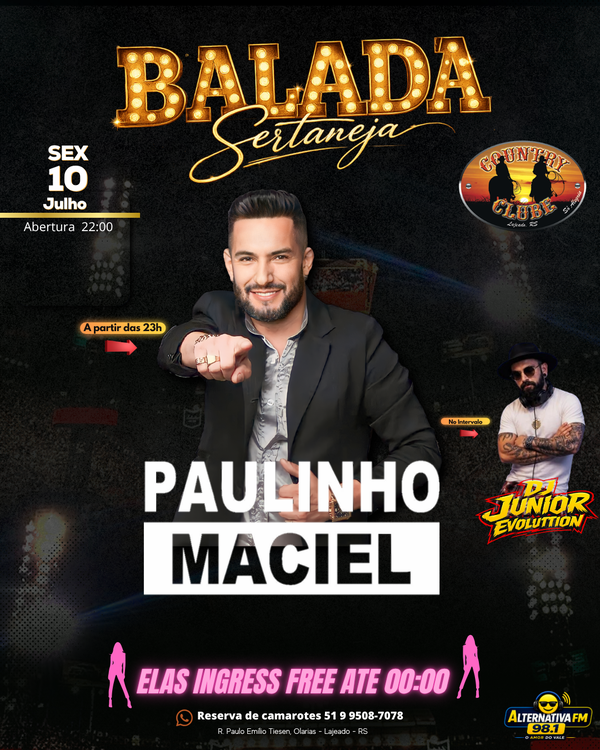 Sexta - Balada Sertaneja  Paulinho Maciel